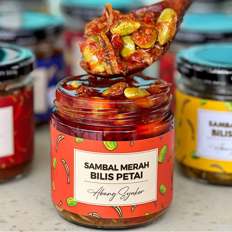 Malaysian Sambal Merah Petai Ikan Bilis 180g