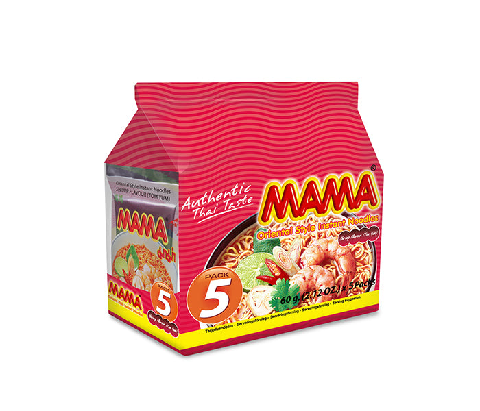 MAMA Shrimp Flavour Instant Noodles 5 Packs