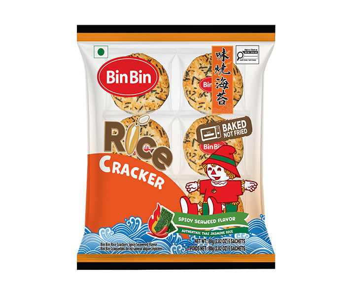 Bin Bin Spicy Seaweed Cracker Snack