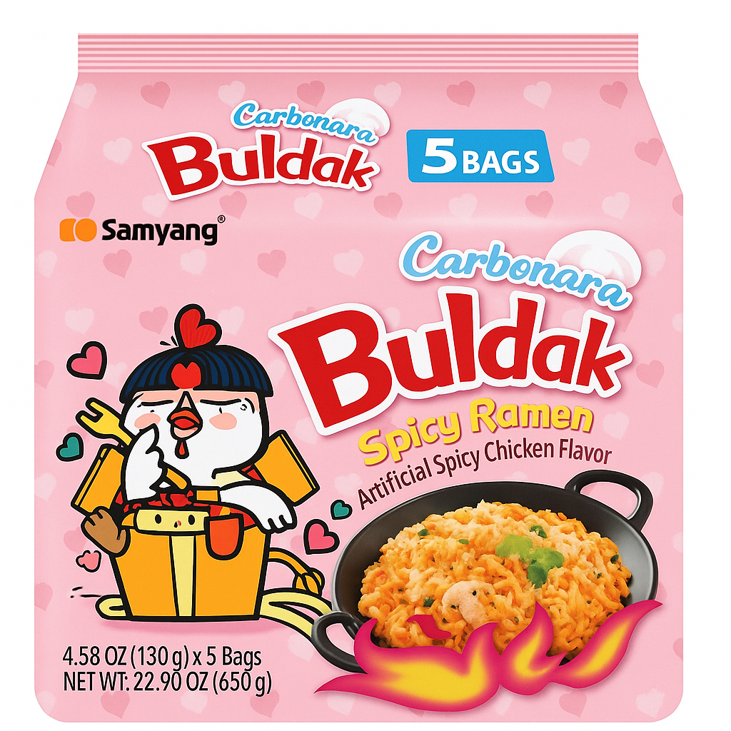 Samyang Buldak Carbonara Spicy Ramen – Pasar Mart UK