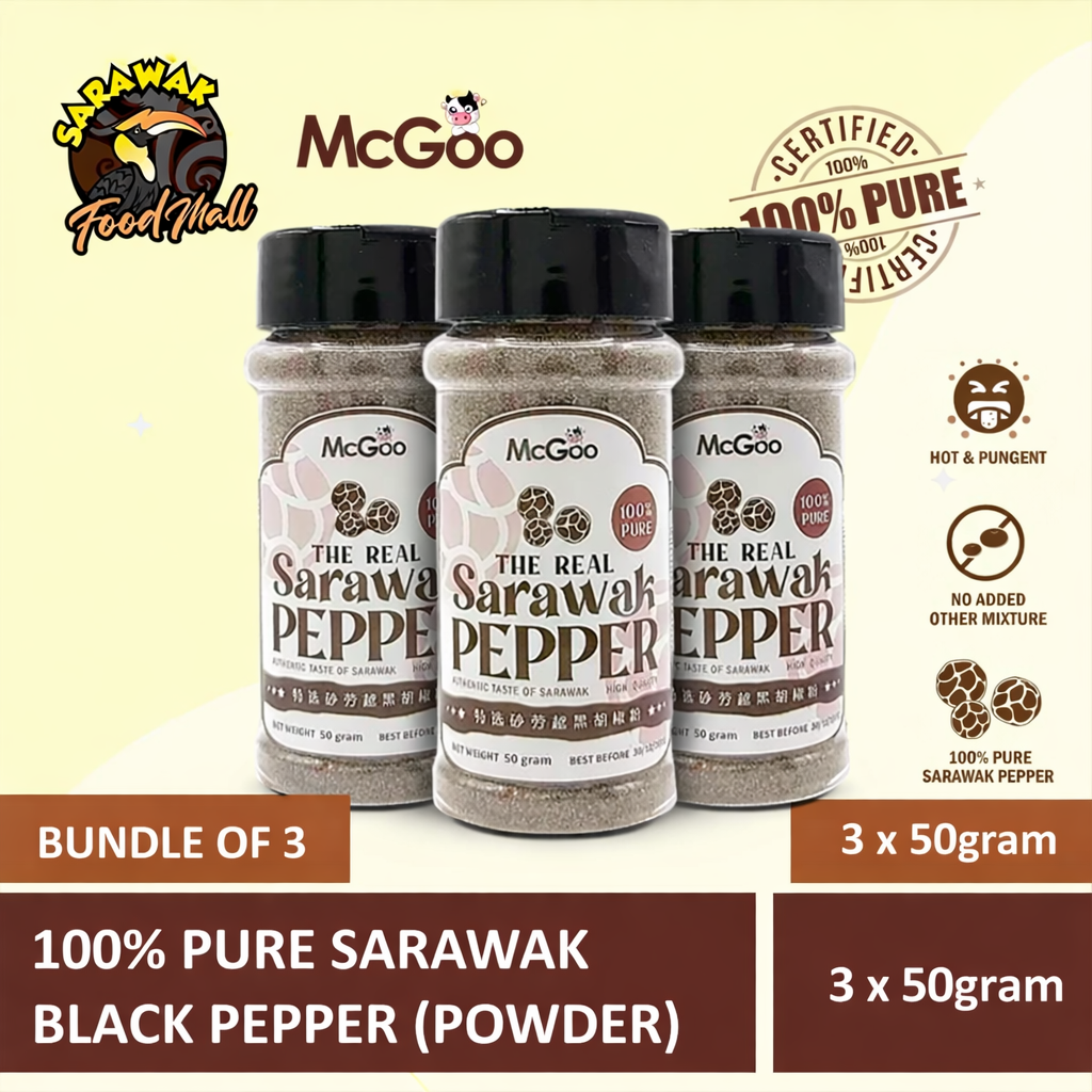 McGoo Sarawak Black And White Pepper 50g
