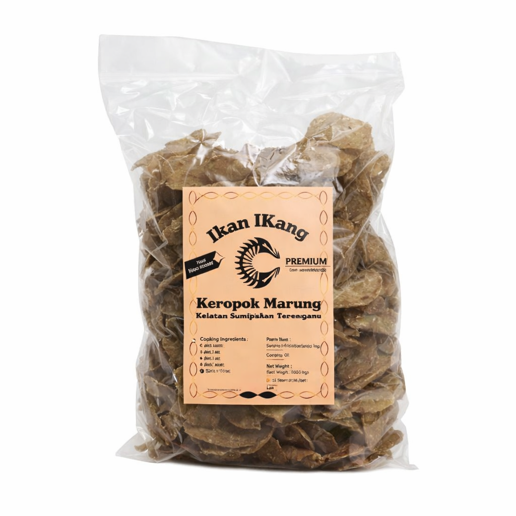 Pasar Mart UK Ready Fried Malaysian Keropok Ikan 500g