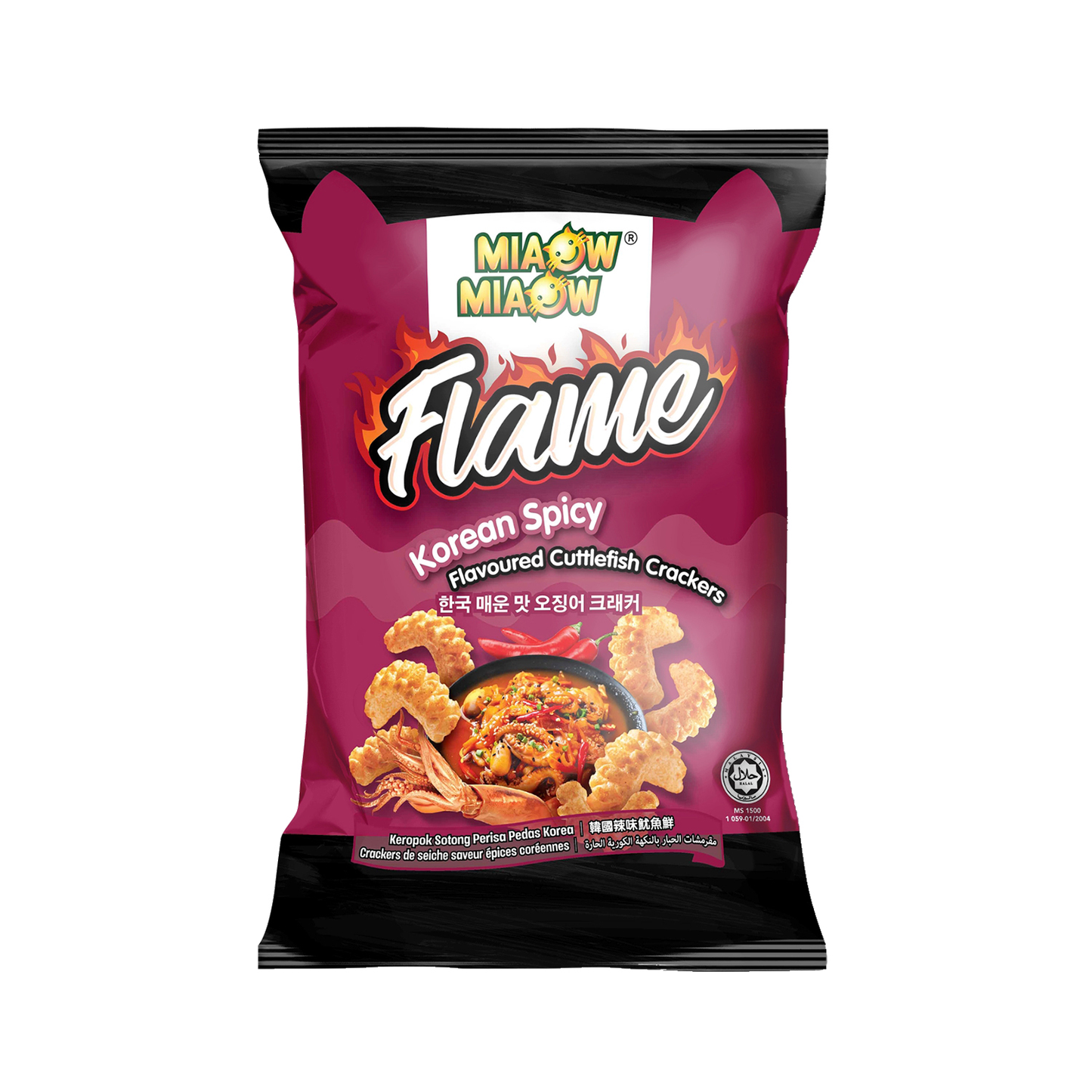 MIAOW MIAOW Flame Cuttlefish Cracker- Korean Spicy 50g