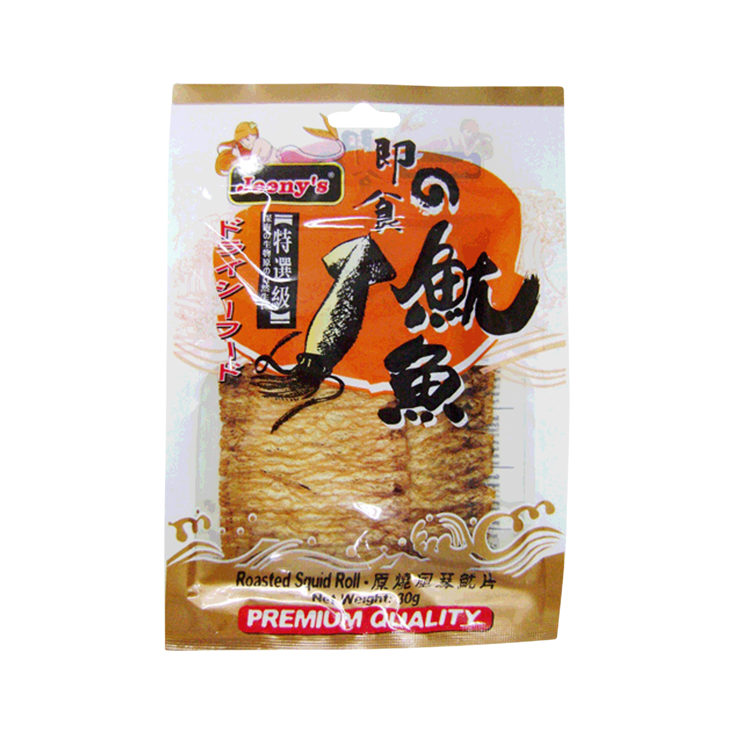 Jeeny's Roasted Squid Roll 30g