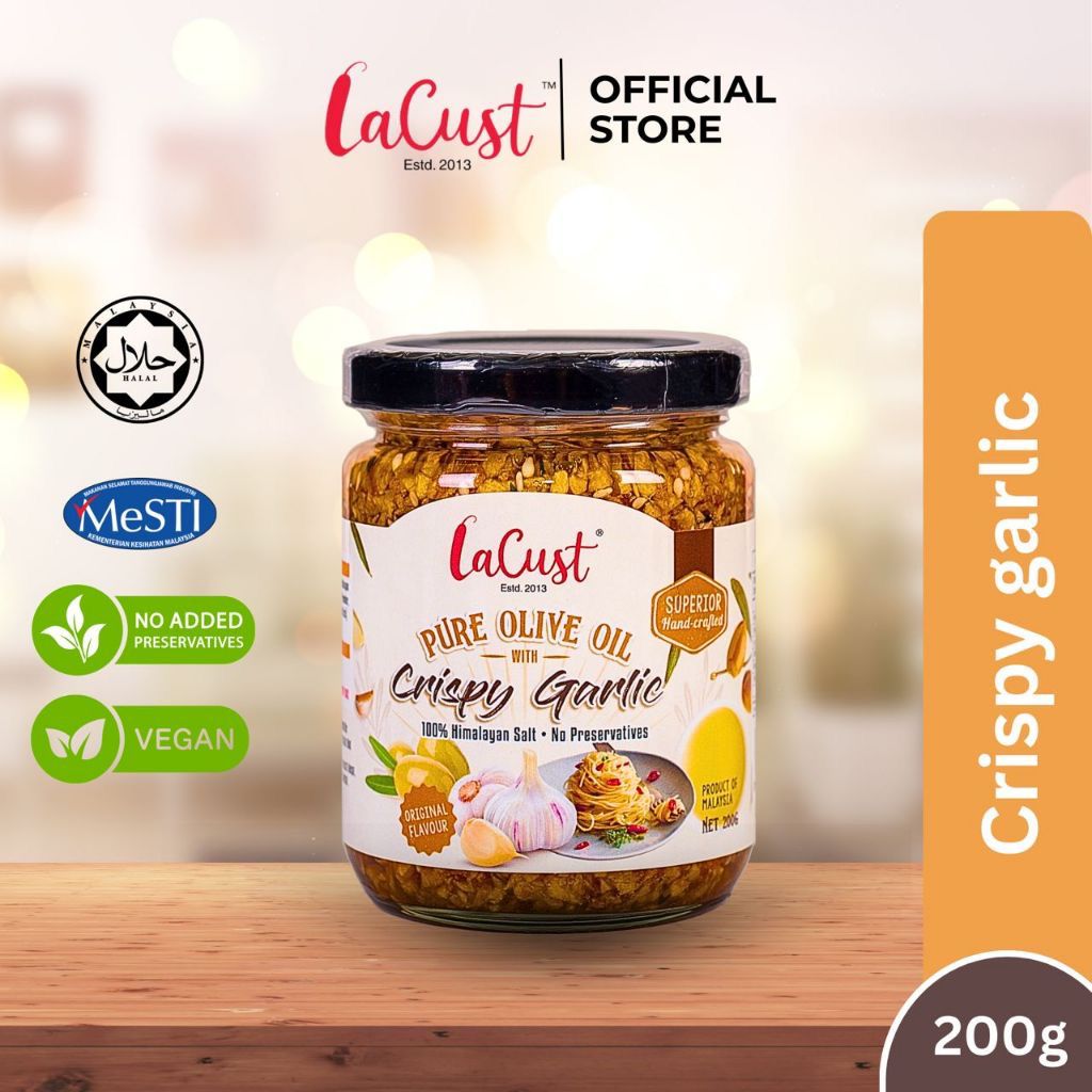 LaCrust Premium Crispy Garlic In Pure Olive Oil