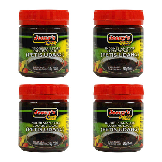 Jeeny's Indonesian Petis Udang Shrimp Paste 240g – 4 Packs