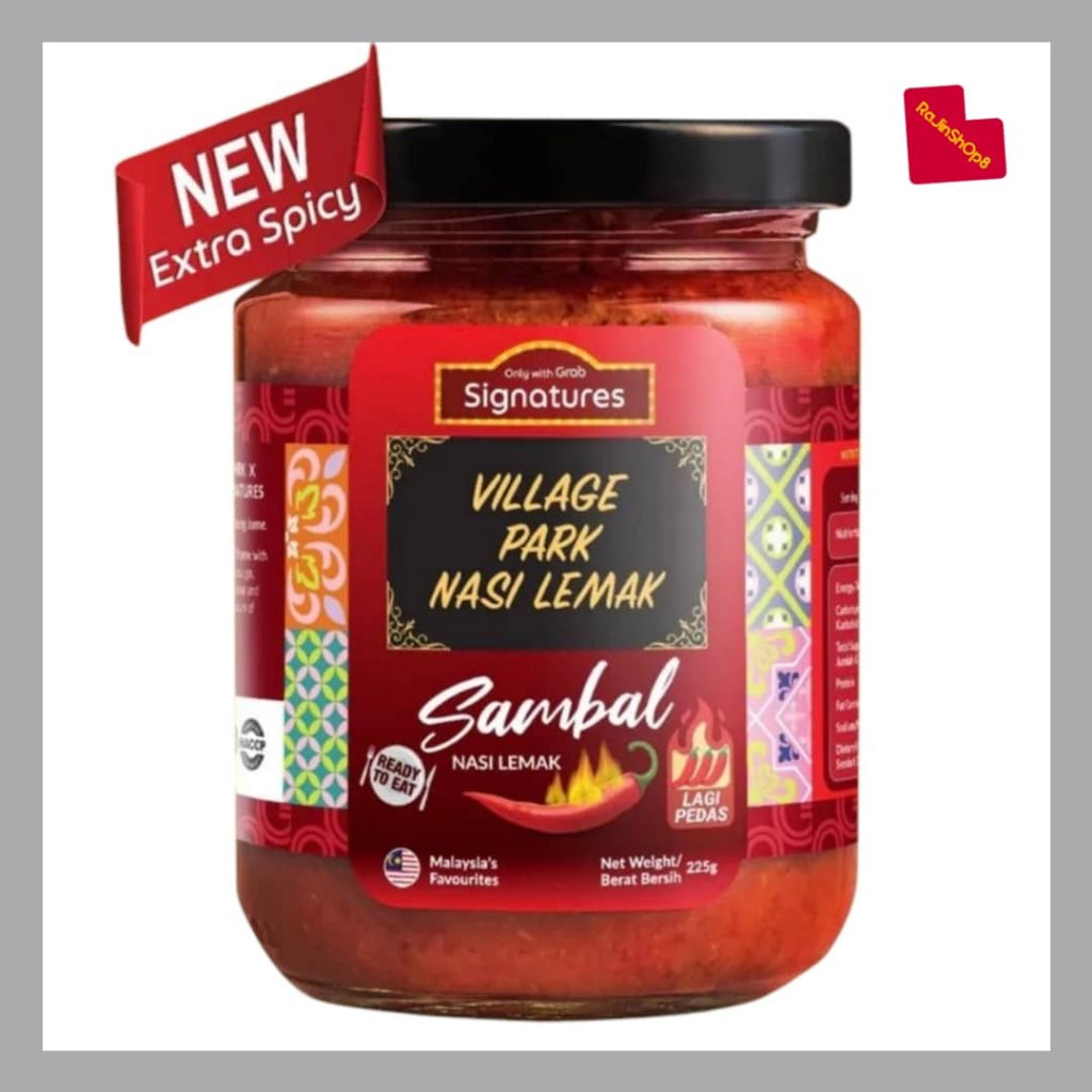 Village Park Sambal Lagi Pedas Extra Spicy 225g (preorder)
