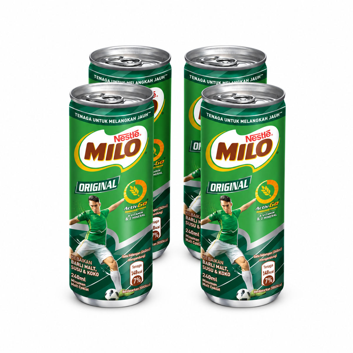 Nestle Milo Ready To Drink Can 240ml - 4 Cans