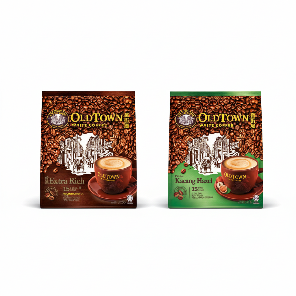 Old Town White Coffee Bundle 2 - Extra Rich & Hazelnut