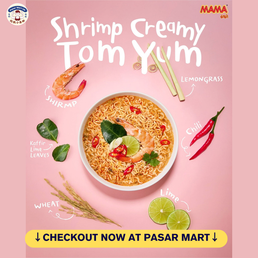 MAMA Creamy Shrimp Tom Yum Instant Noodles 5 × 60g