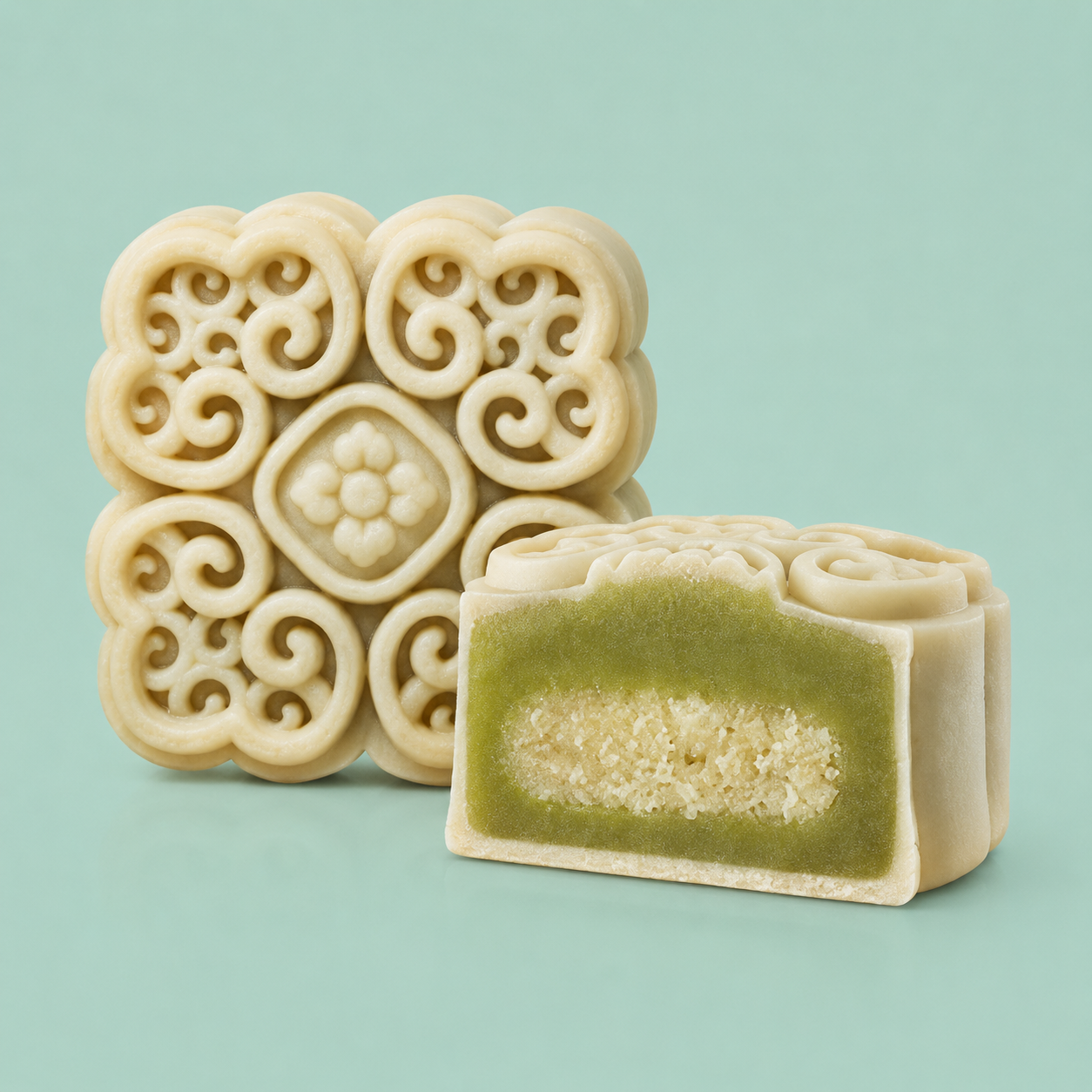 Yi Jia Premium Pandan Lotus with Coconut Flakes Mooncake from Pasar Mart UK