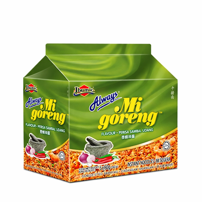 Ibumie Authentic Mi Goreng Prawn Sambal 5 Packs