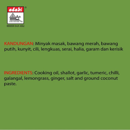Adabi Famous Malaysian Rendang Paste