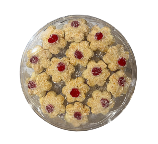 Hari Raya Coconut Strawberry Cookies