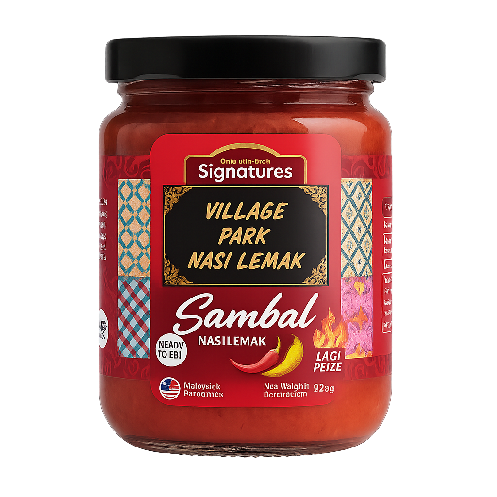 Malaysia’s Famous Village Park Nasi Lemak Sambal