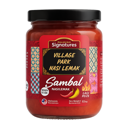 Malaysia’s Famous Village Park Nasi Lemak Sambal