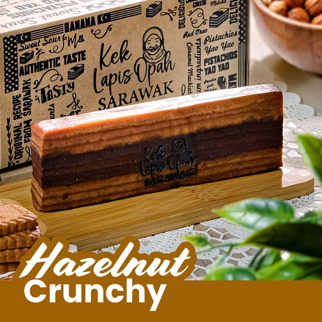 Traditional Sarawak Kek Lapis Hazelnut Crunchy