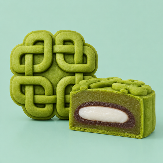 Yi Jia Premium Matcha Red Bean Omochi Mooncake from Pasar Mart UK