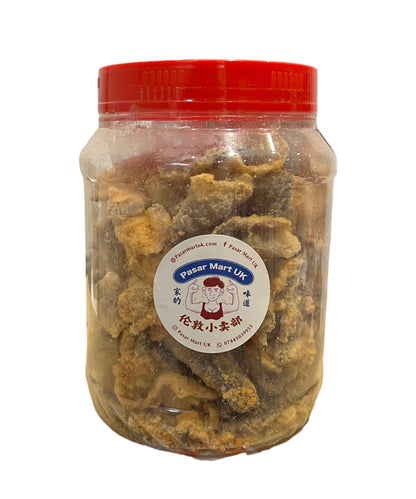 Premium Homemade Salted Egg Fish Skin Snack