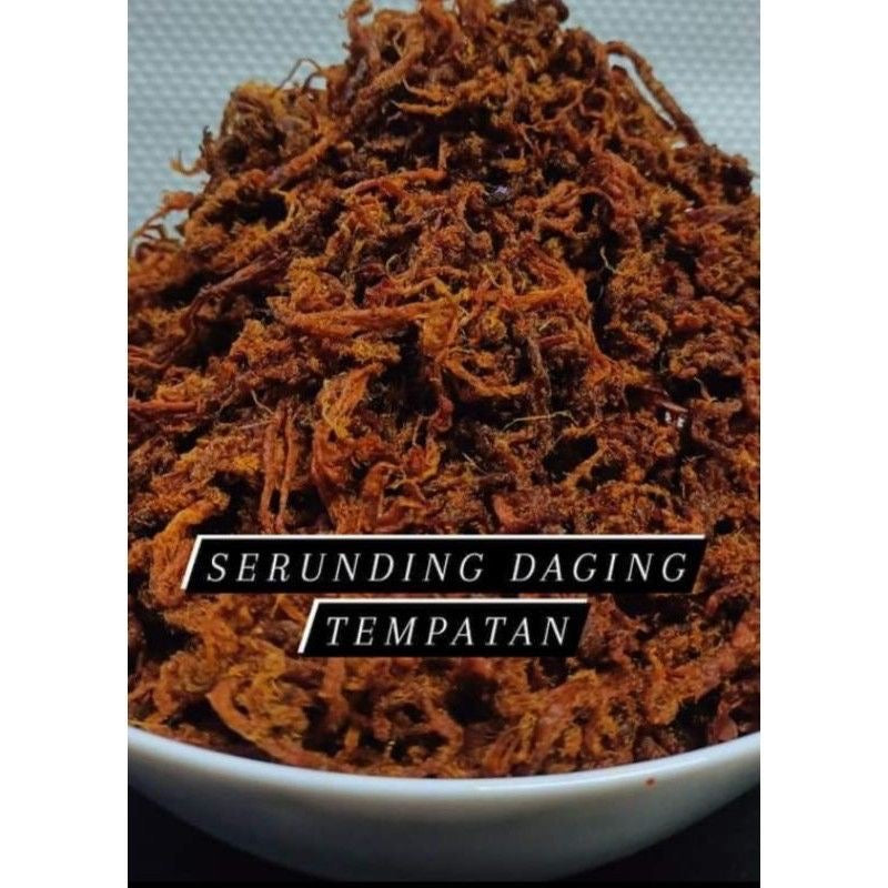 Traditional Malaysian Serunding Daging