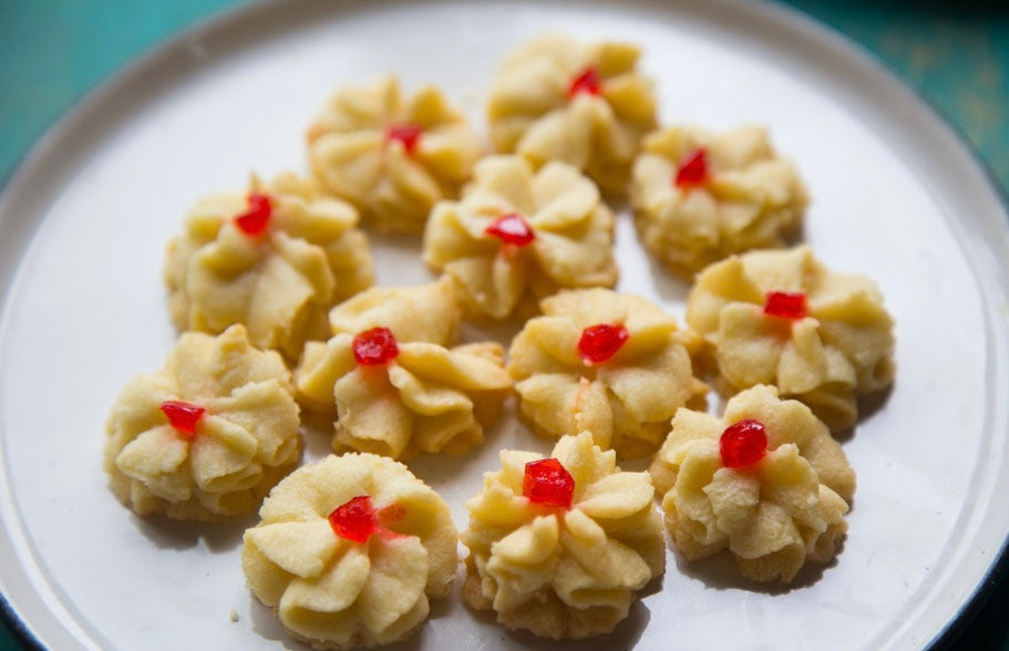 Traditional Malaysian Kuih Bunga Cookies