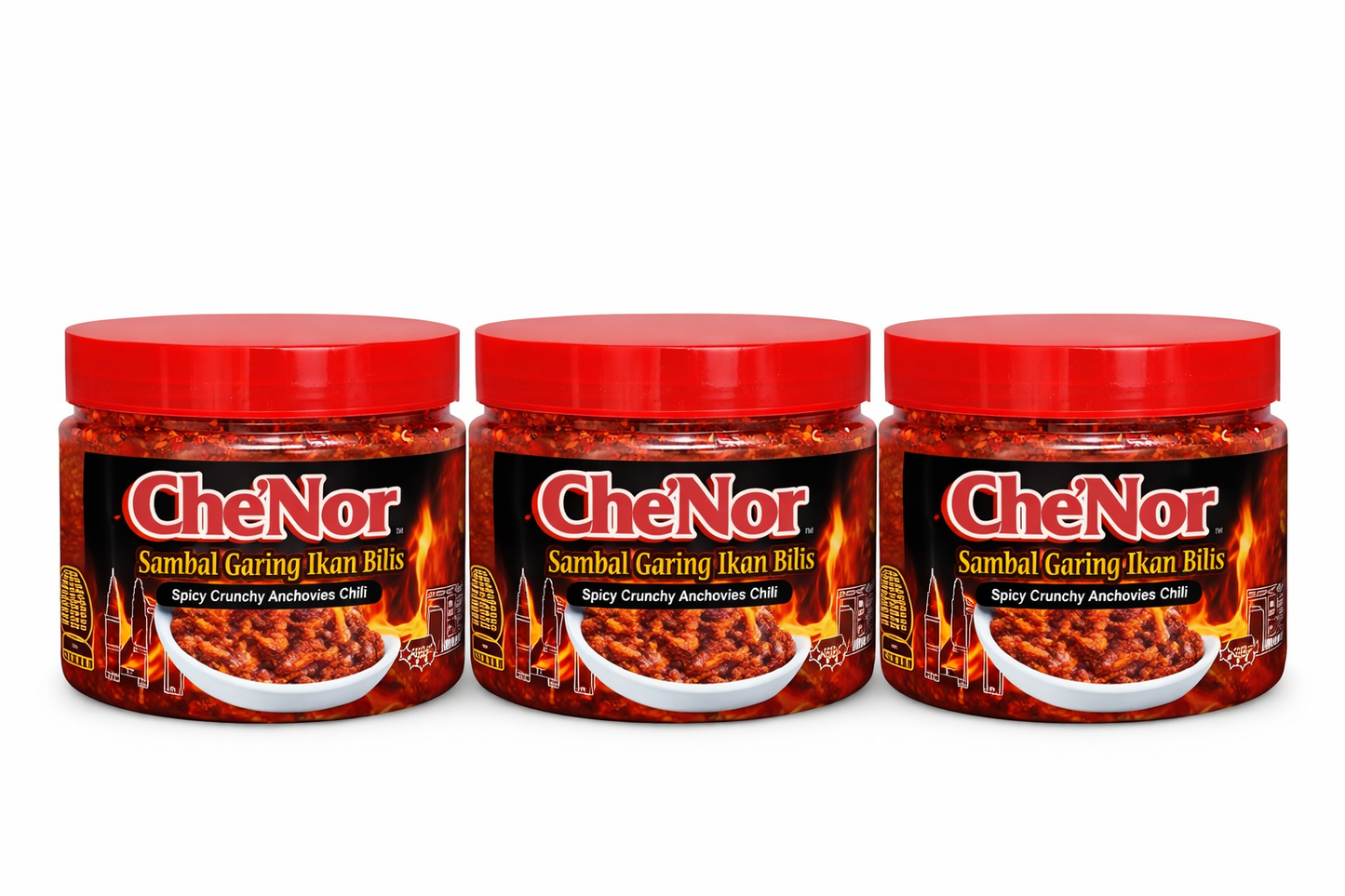 Che Nor Crispy Malaysian Ikan Bilis Sambal