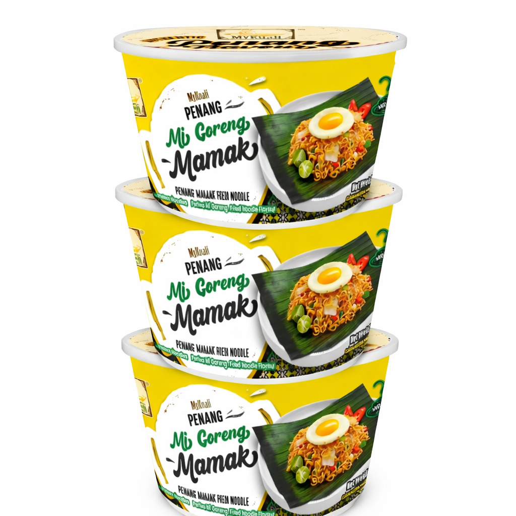 Mykuali Penang Mi Goreng Mamak Noodles Cup Bowl