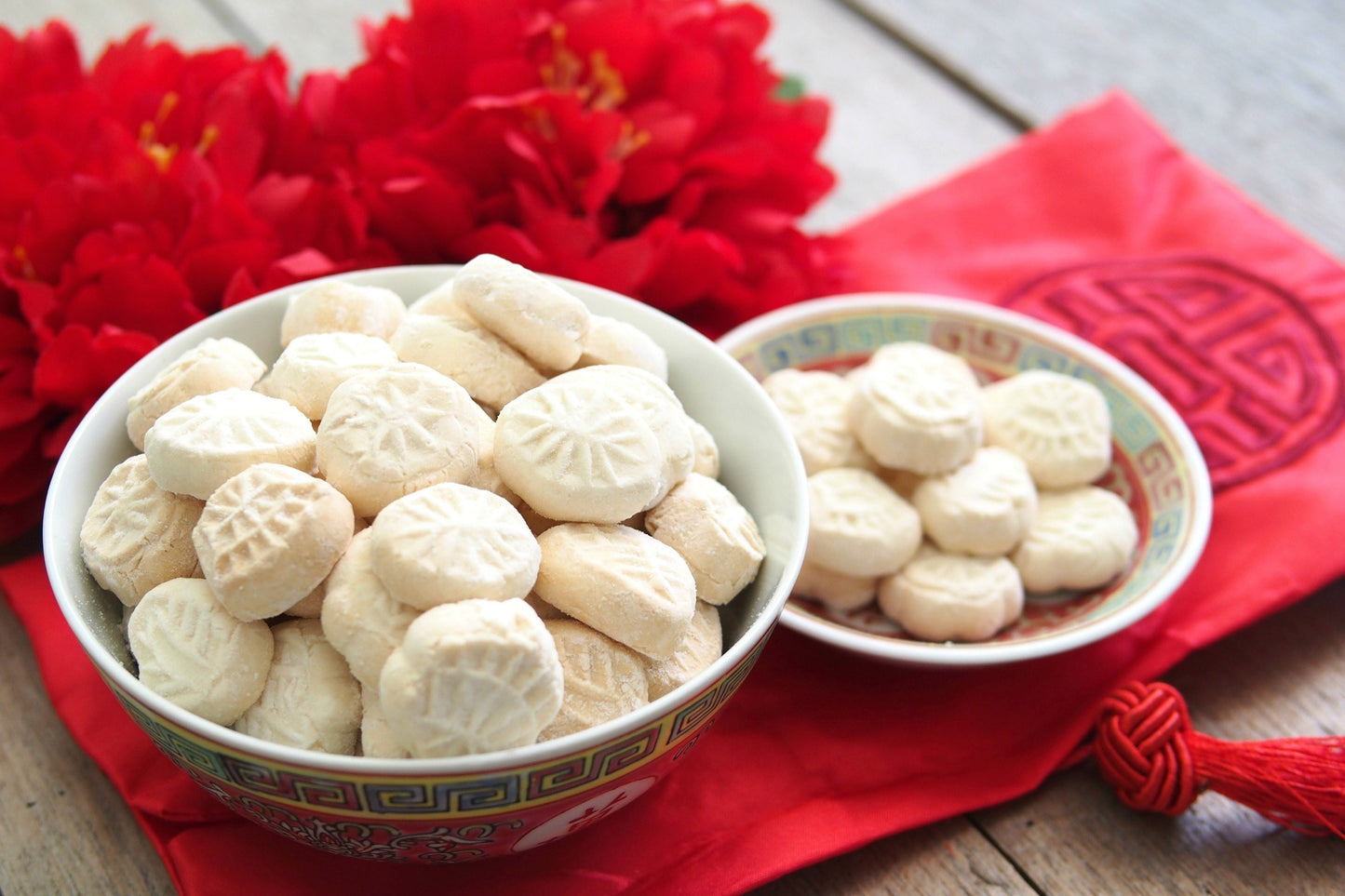 Traditional Kuih Bangkit Biscuits