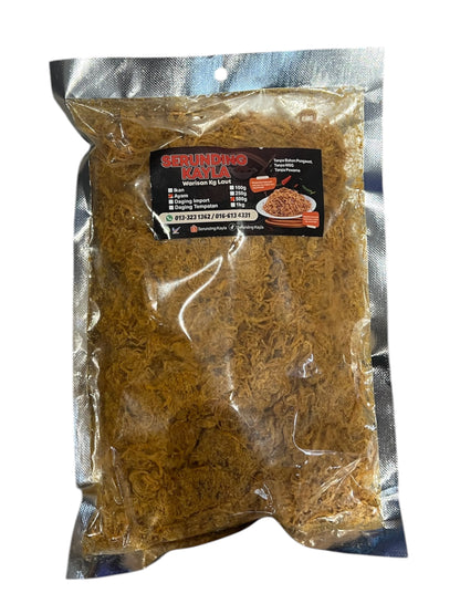 Traditional Fresh Malaysian Serunding Meat Floss