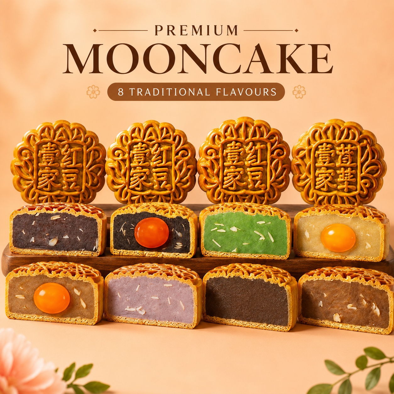 Premium Yi Jia Traditional Mooncake (PREORDER)