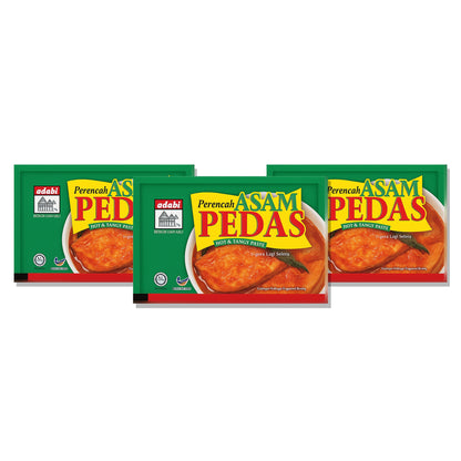 Adabi Perencah Malaysian Cooking Paste – Asam Pedas – 3 Packs