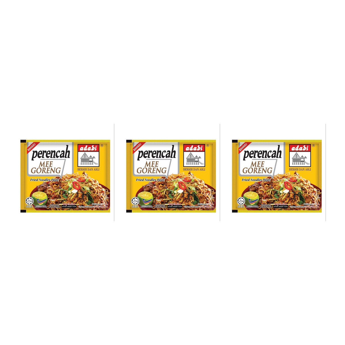 Adabi Perencah Malaysian Cooking Paste – Mee Goreng – 3 Packs