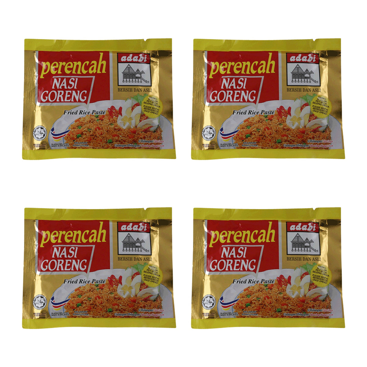 Adabi Perencah Malaysian Cooking Paste – Nasi Goreng Paste 30g – 4 Packs