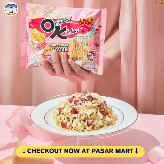 MAMA Oriental Kitchen Carbonara Bacon Noodles 4 × 85g