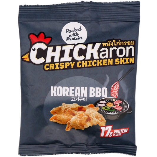 Chickaron Crispy Chicken Skin Korean BBQ Flavour 40g single retail unit