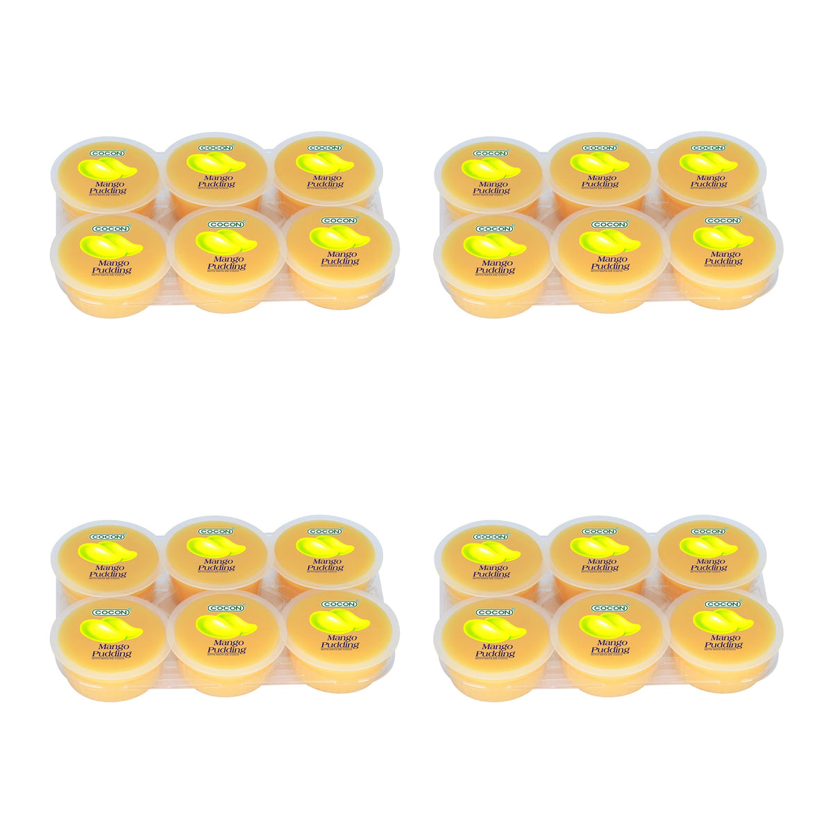 COCON Nata de Coco Pudding – Mango – 4 Packs