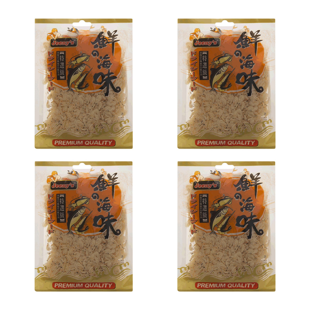 Jeeny's Dried Shrimp 100g – Baby Shrimp – 4 Packs