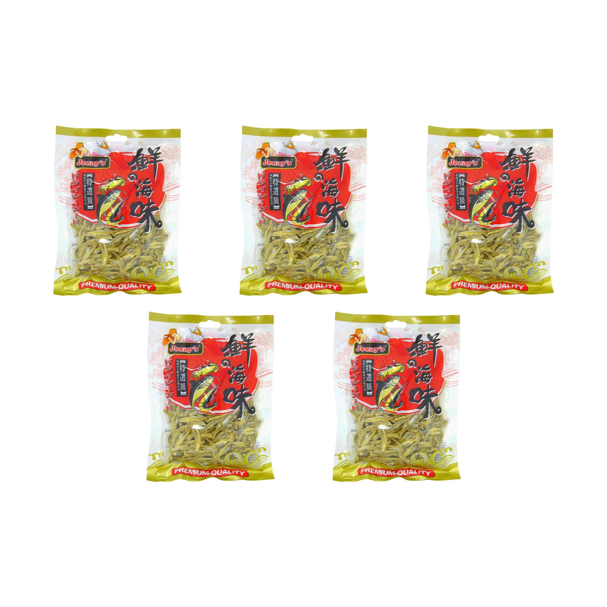 Jeeny’s Ikan Bilis 100g – Gutted Fillets – 5 Packs (500g)