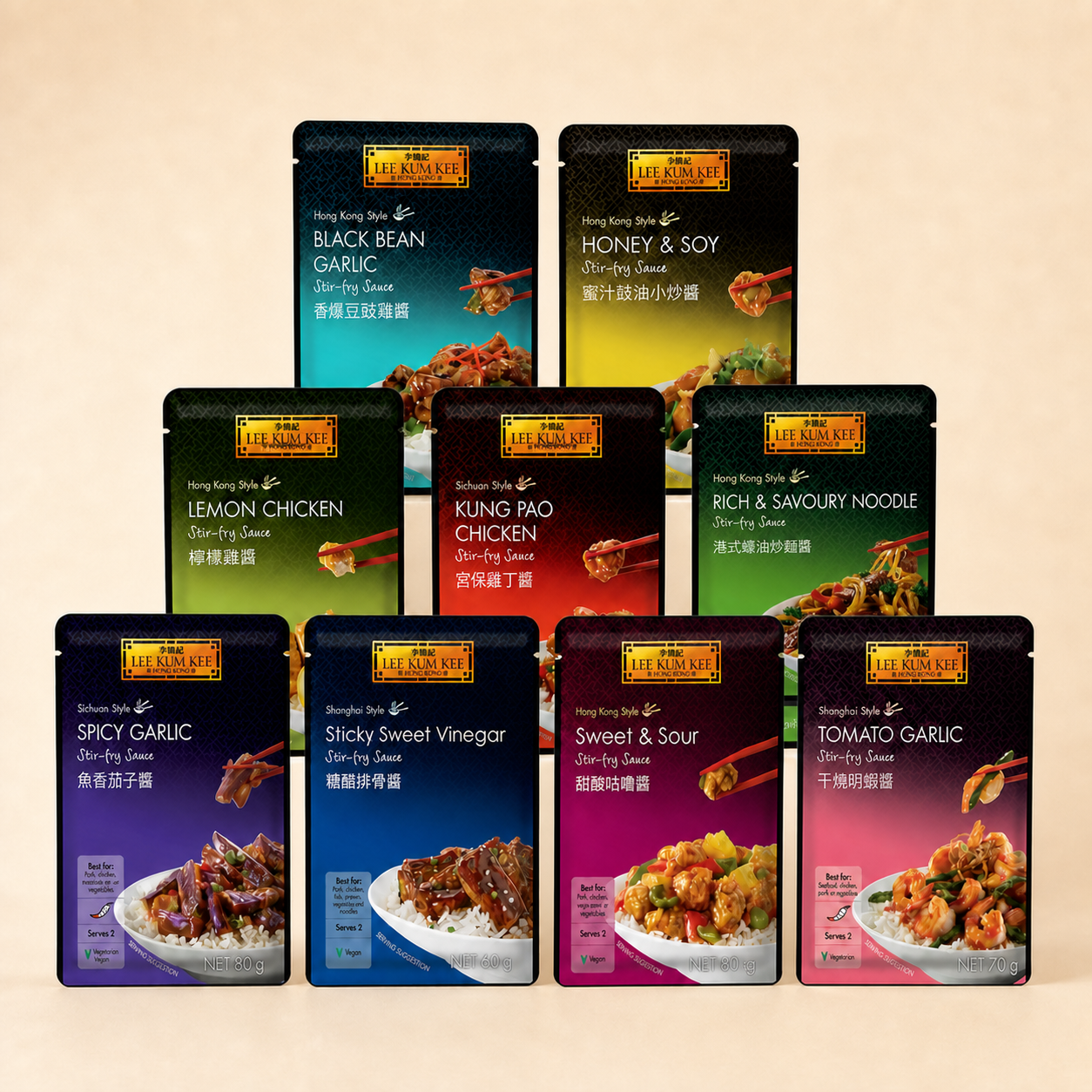 Lee Kum Kee 9-Flavour Stir-Fry Sauce Bundle