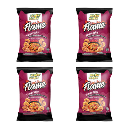 MIAOW MIAOW Snacks 50g – Flame Cuttlefish (Korean Spicy) – 4 Packs