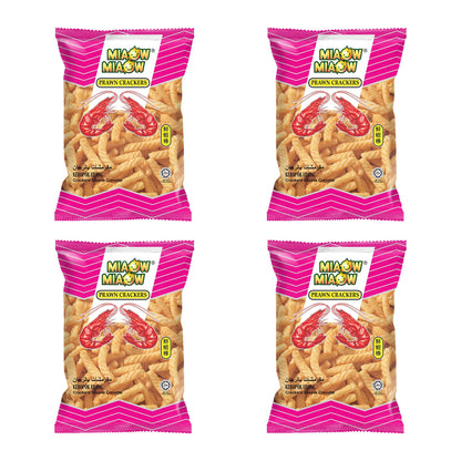 MIAOW MIAOW Snacks 50g – Prawn Cracker – 4 Packs