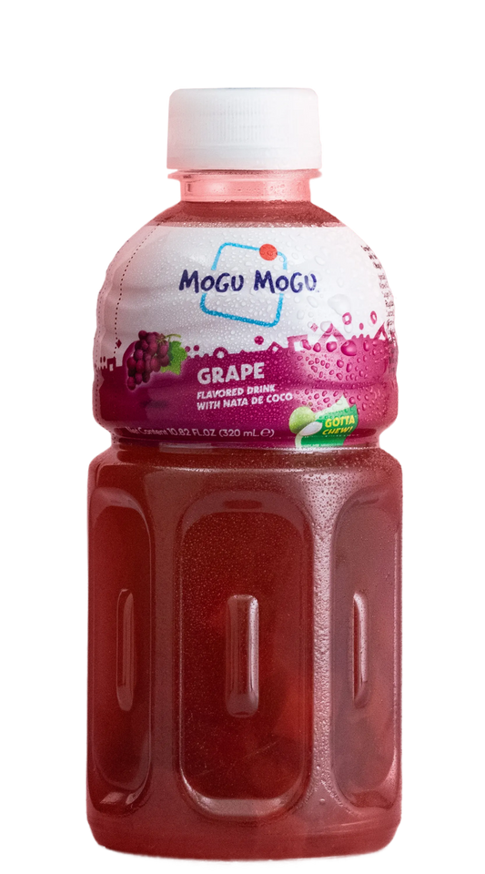 Mogu Mogu Grape Flavoured Drink with Nata de Coco 320ml single retail unit