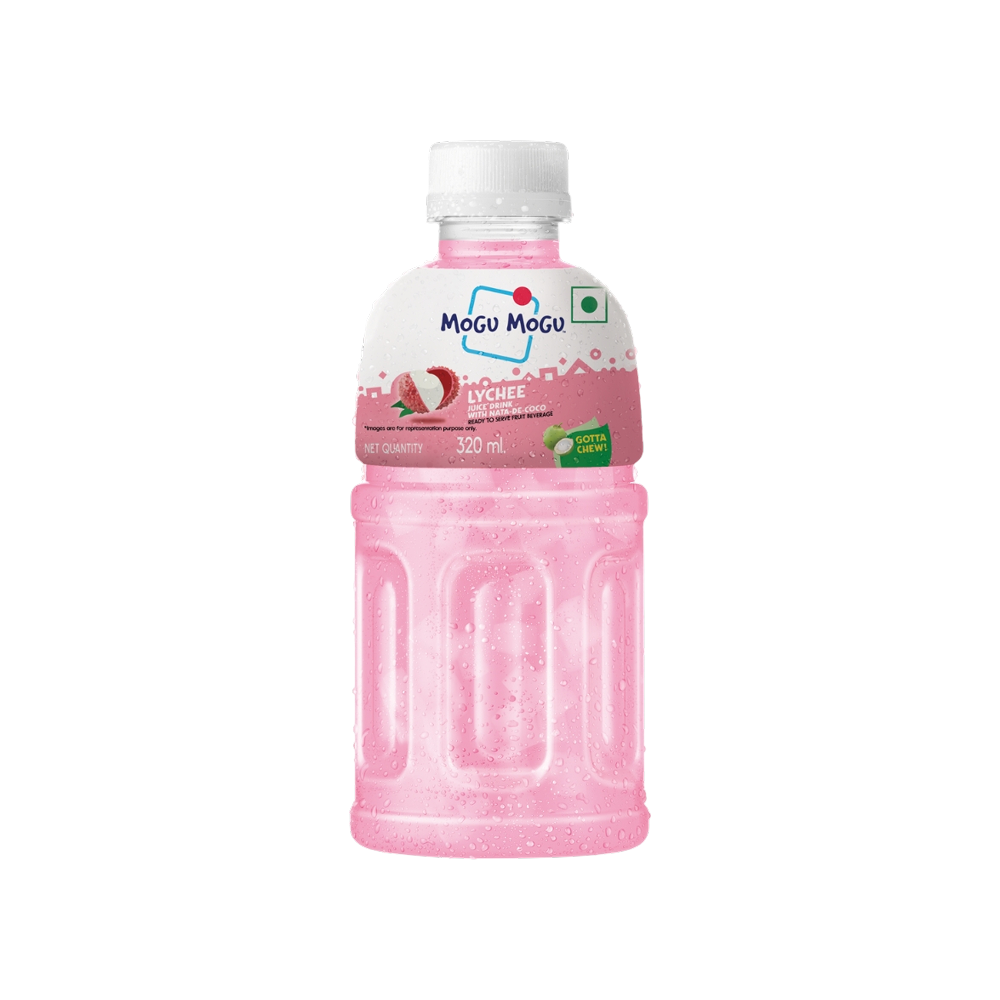 Mogu Mogu Lychee Flavoured Drink with Nata de Coco 320ml single retail unit