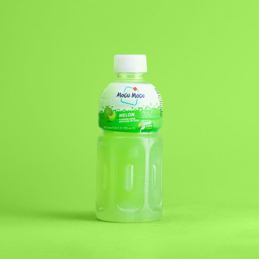 Mogu Mogu Melon Flavoured Drink with Nata de Coco 320ml single retail unit