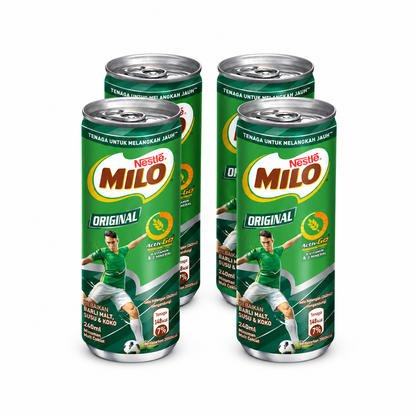 Nestle Milo Ready To Drink Can 240ml - 4 Cans