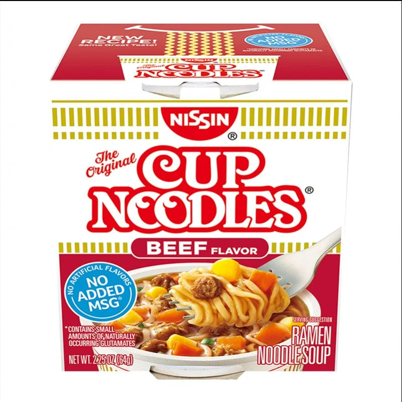 Nissin Cup Noodles Beef Flavour 68g