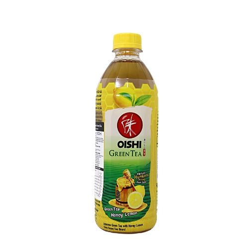 Oishi Green Tea Honey & Lemon 500ml single retail unit