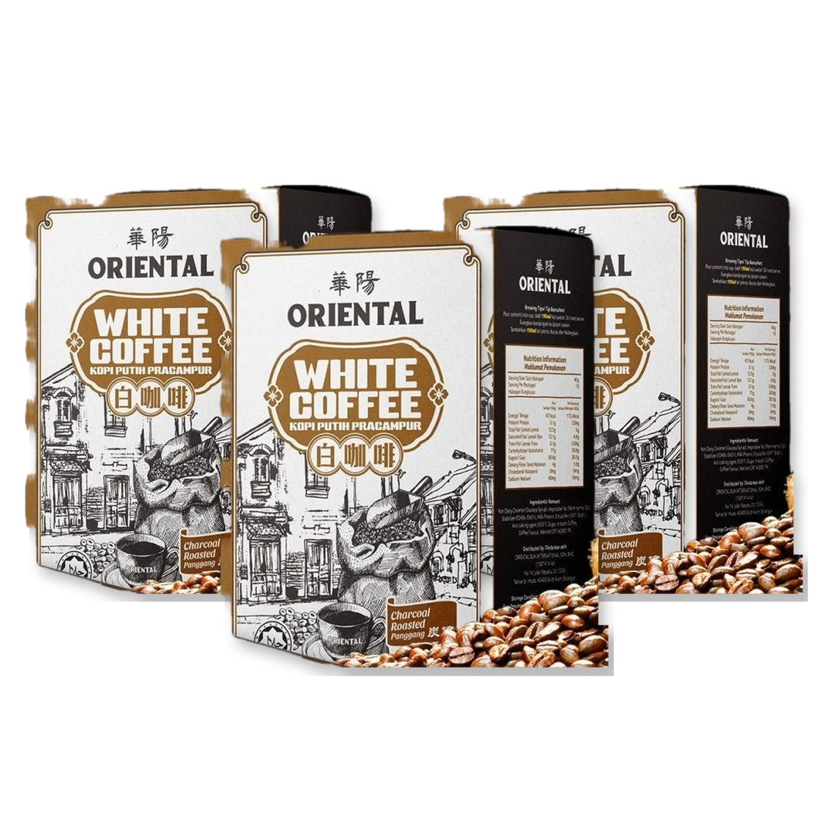 Oriental Kopi Instant Coffee – Roasted – 3 Boxes