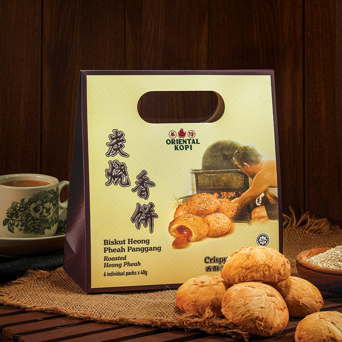 Oriental Kopi Roasted Heong Pheah 240g box