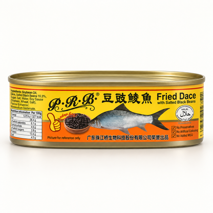 Pearl River Bridge Fried Dace with Salted Black Beans 184g tin